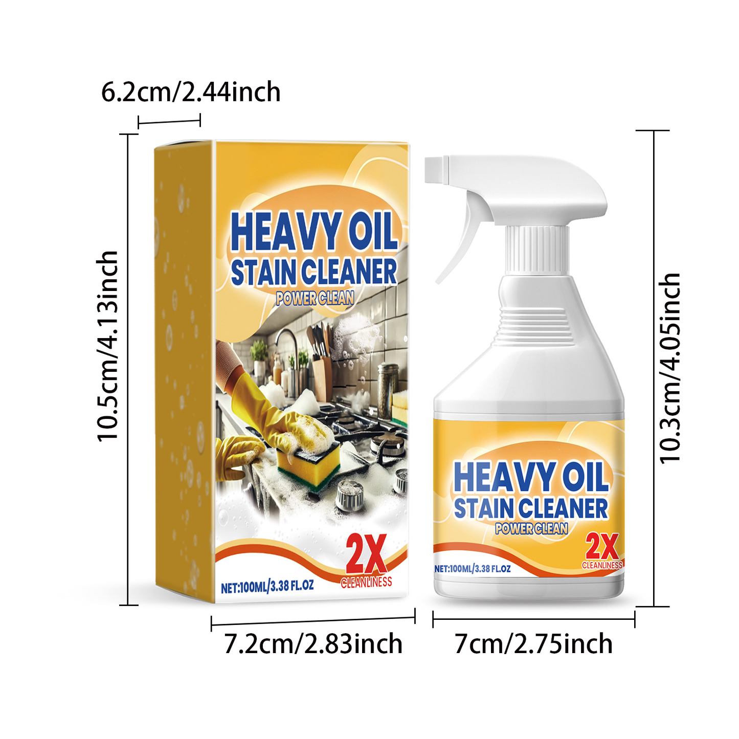 🔥 All-in-One Heavy-Duty Degreaser Cleaner: Ultimate No-Scrub Spray for Kitchen, Ovens & Stoves 🍳✨