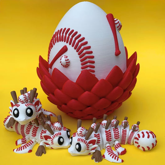 ⚾ Flexi Baseball Dragons & Egg: Winged Dragon Fidget Toy