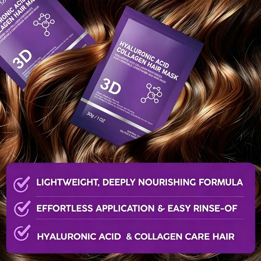 💆♀️ 3D Collagen & Hyaluronic Acid Deep Hydration Hair Mask