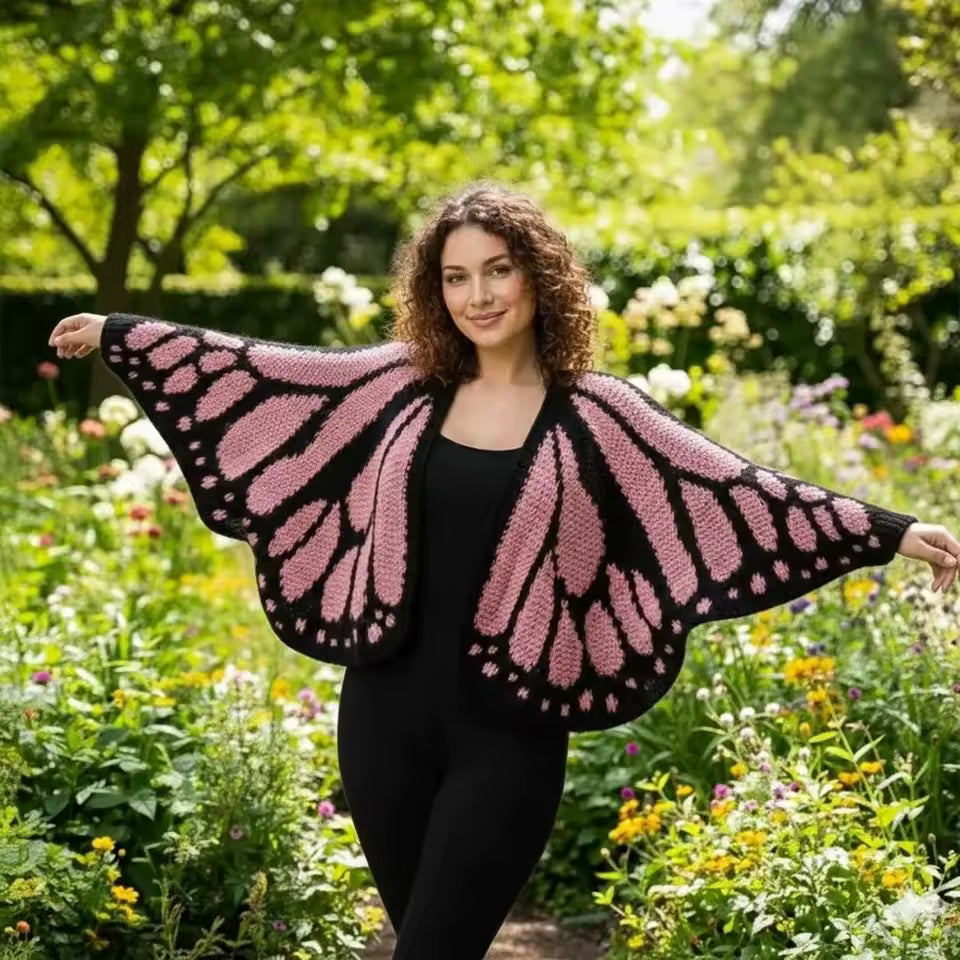 Miscellista - Handmade Butterfly Cardigan