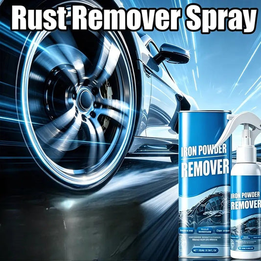 🔥Automotive Rust Remover Spray 100ML – Fast-Acting Iron & Rust Cleaner for Wheels, Rims, Metal Surfaces