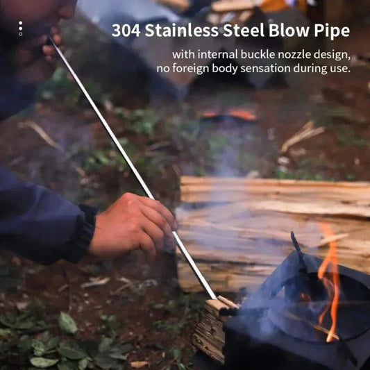 🔥 Telescopic Collapsible Fire Blow Tube