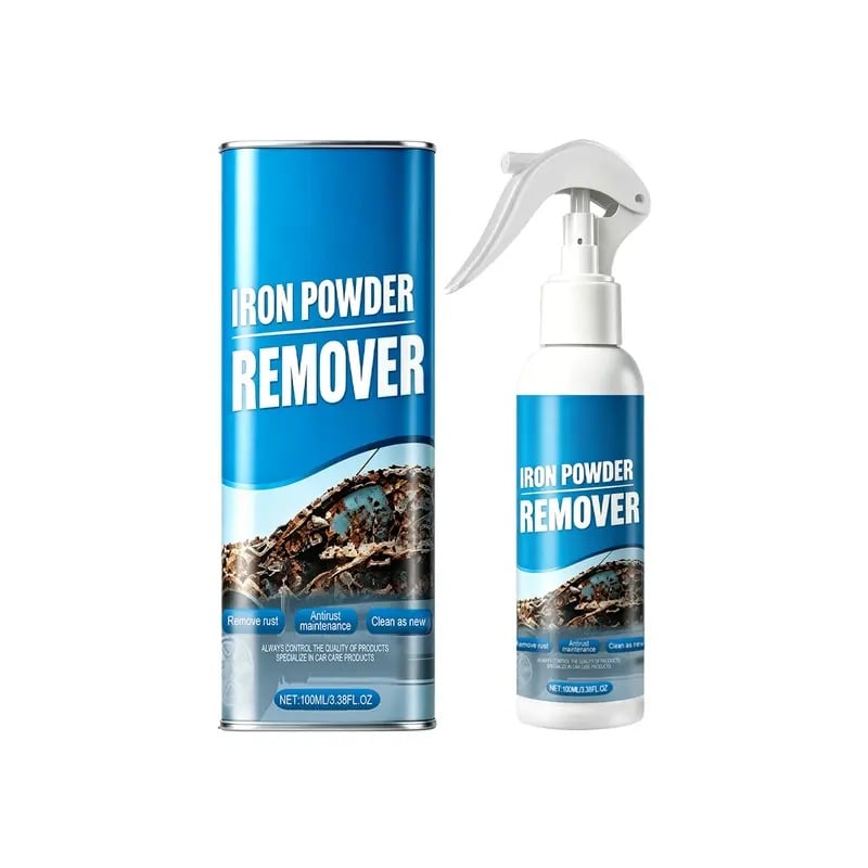 🔥Automotive Rust Remover Spray 100ML – Fast-Acting Iron & Rust Cleaner for Wheels, Rims, Metal Surfaces