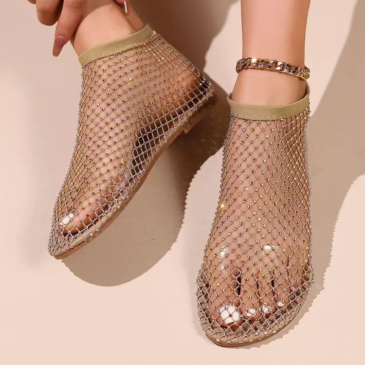 Last Day 70% Off Women's Rhinestone Flat🩴🏖️