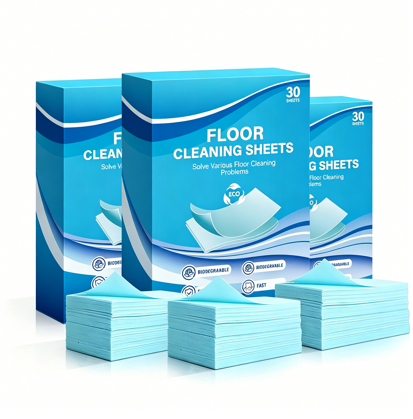🧹 Ultra-Concentrated Floor Cleaning Sheets (30-Pack)