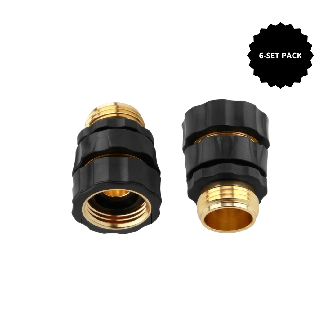 💧 Universal Quick Connect Pro Garden Hose Fittings – Heavy-Duty Reusable Premium Rust-Proof Hose Coupler Set 🛠️