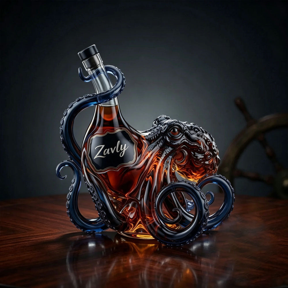 Octopus Black Spiced Rum Collector's Bottle