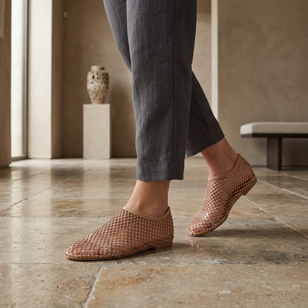 Last Day 70% Off Women's Rhinestone Flat🩴🏖️