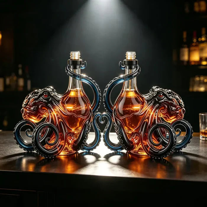 Octopus Black Spiced Rum Collector's Bottle