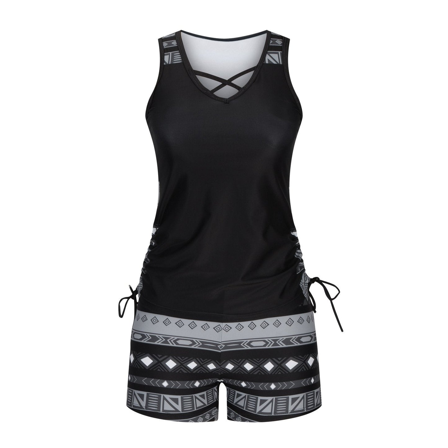Women's Tummy Control Tankini Set with Built-In Bra & Shorts 💝