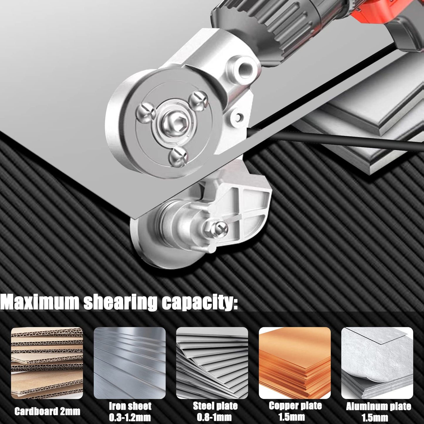 ⚙️ Heavy-Duty Metal Nibbler Drill Attachment