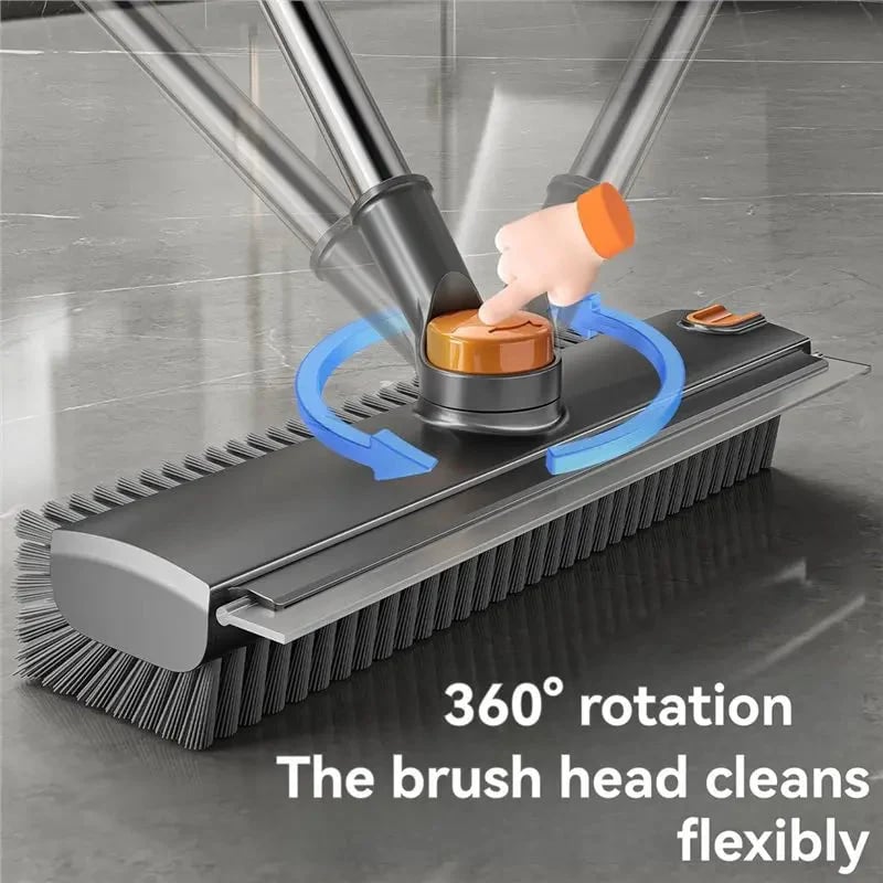 Banish Dirt Instantly! 🧹Deep Clean Floor Brush with V-Shaped Bristles ✨ Perfect for Kitchen, Patio & Hardwood Floors 🏡