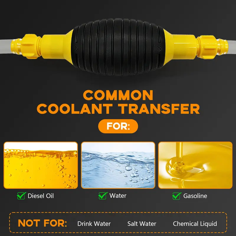⛽ High-Flow Manual Siphon Transfer Pump Kit