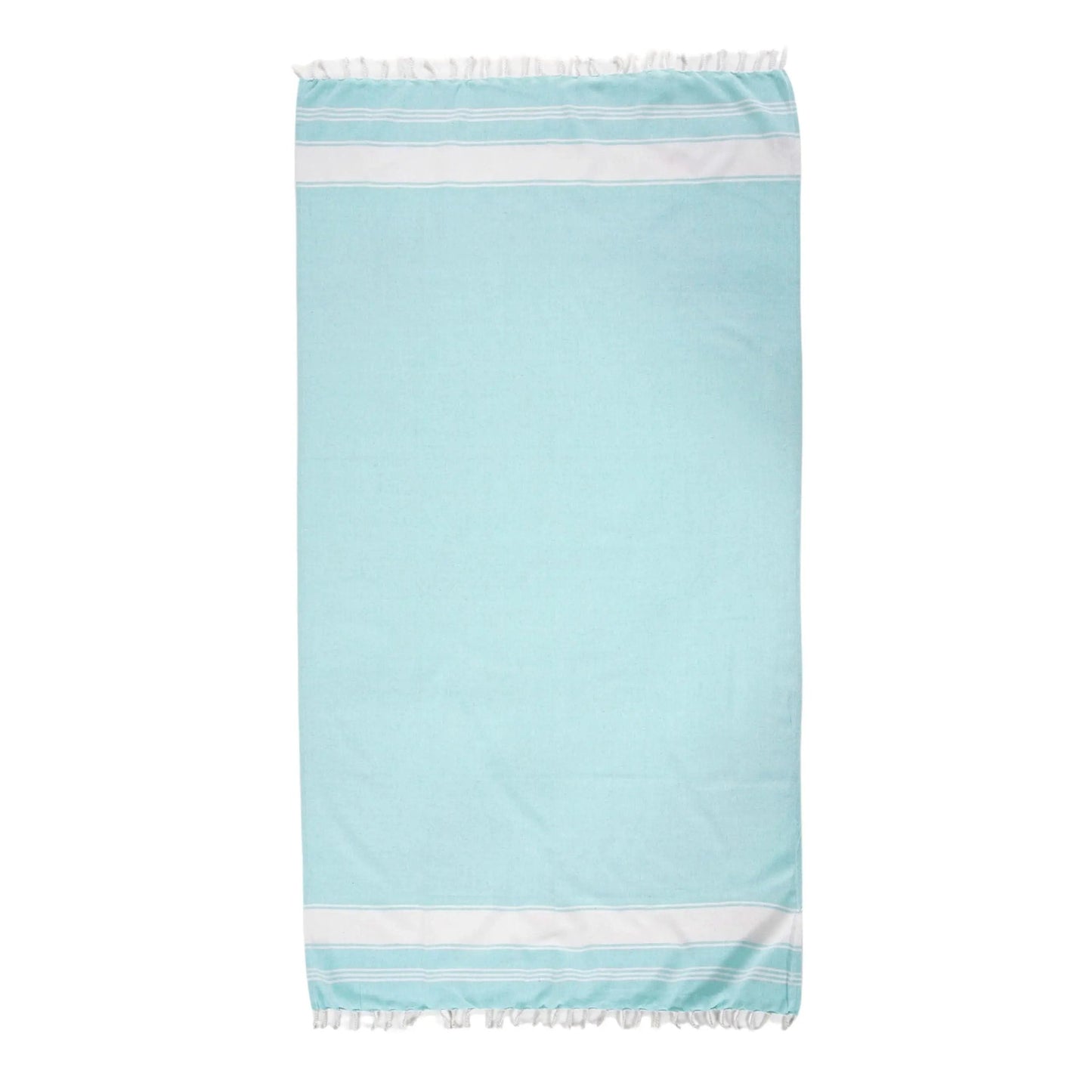 Summer Breeze XL Flat-Weave Beach Towel 🏖️ Lightweight & Sand-Free Cotton