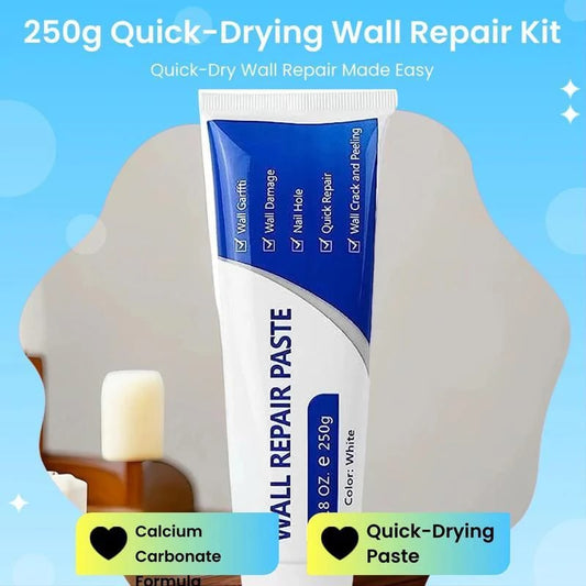 🛠️ No Skills Needed! Quick-Dry Wall Patch Compound – Professional Restoration Kit for Drywall & Plaster 🚀