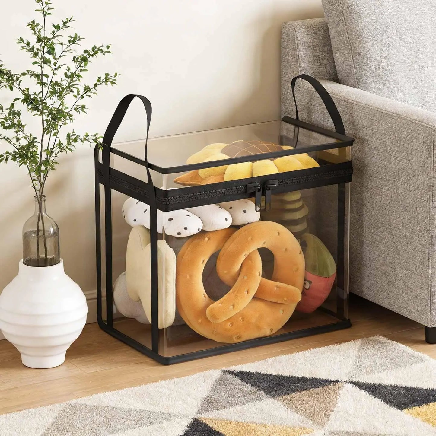🏡 Clutter-Free Living: Heavy-Duty Transparent Storage Bins for Wardrobe, Closet & Toy Organization 🧸