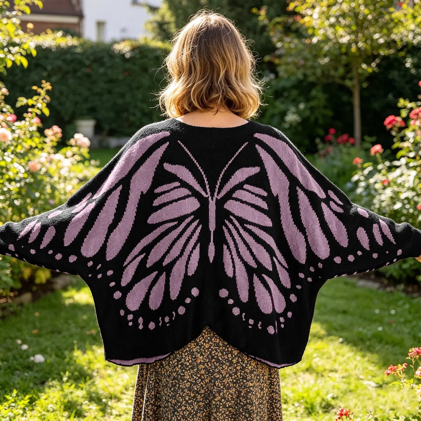 Miscellista - Handmade Butterfly Cardigan