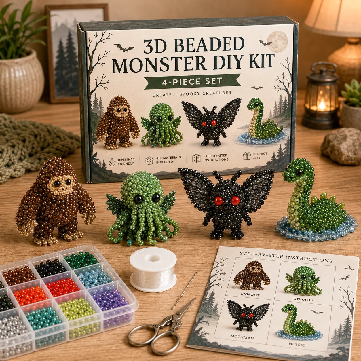 🔥Last Day 49% OFF -🧵✨Tiny 3D Beaded Animal DIY Kit
