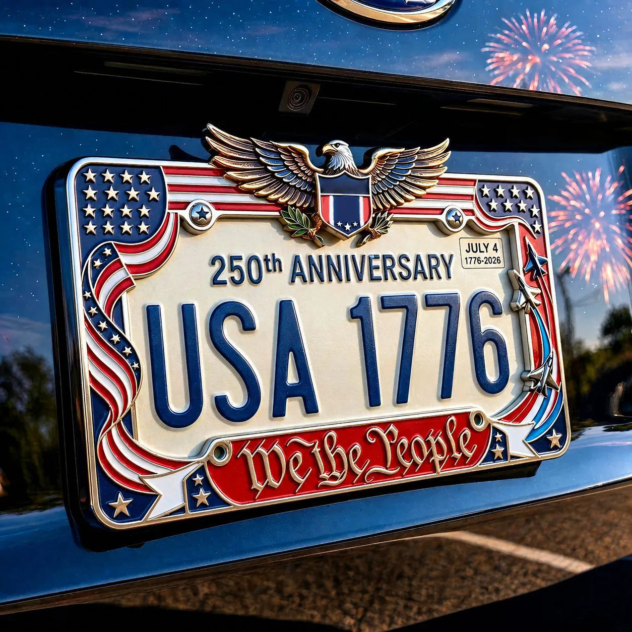 🦅250th Anniversary Commemorative License Plate Frame