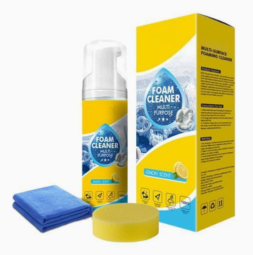 🔥🔥 4-in-1 Multi-Enzyme Foam Cleaner – Deep Clean Car, Kitchen, Bathroom & Sofa