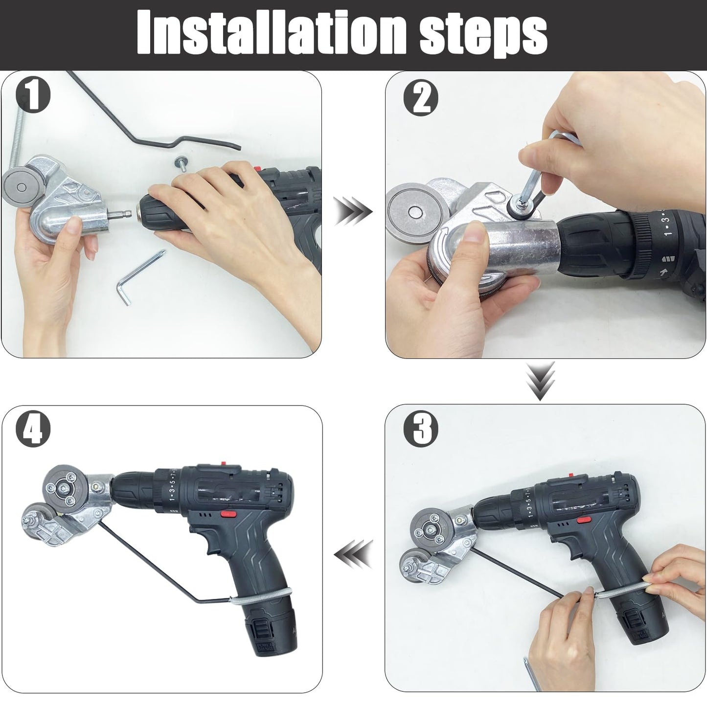 ⚙️ Heavy-Duty Metal Nibbler Drill Attachment