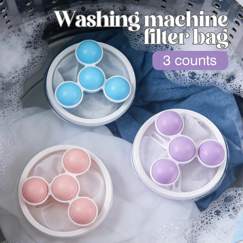 ✨ Pro-Grade Floating Laundry Lint & Hair Catcher – Reusable Mesh Filter for Spotless Washing