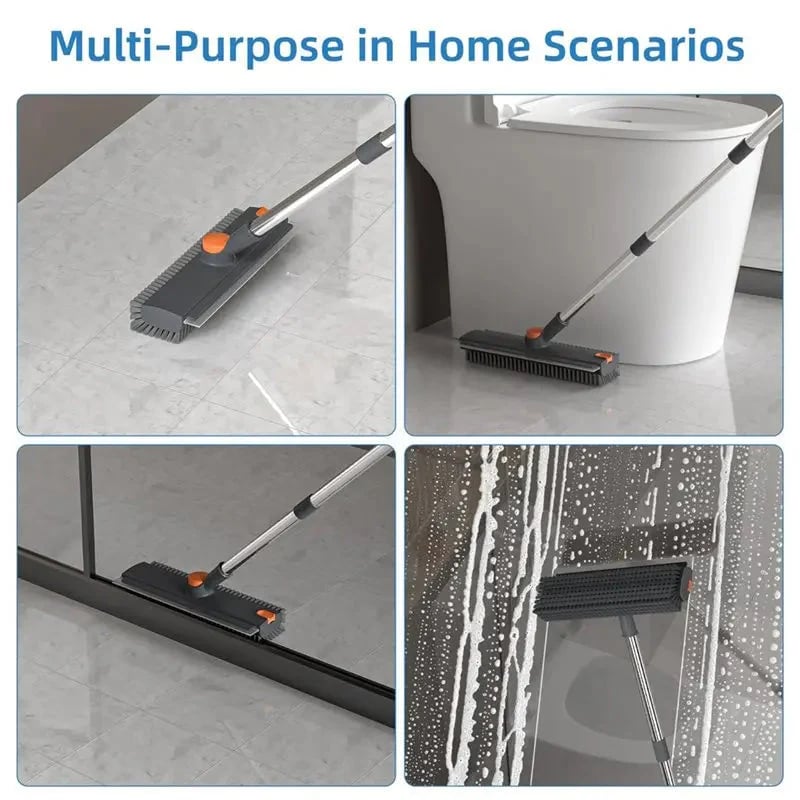 Banish Dirt Instantly! 🧹Deep Clean Floor Brush with V-Shaped Bristles ✨ Perfect for Kitchen, Patio & Hardwood Floors 🏡