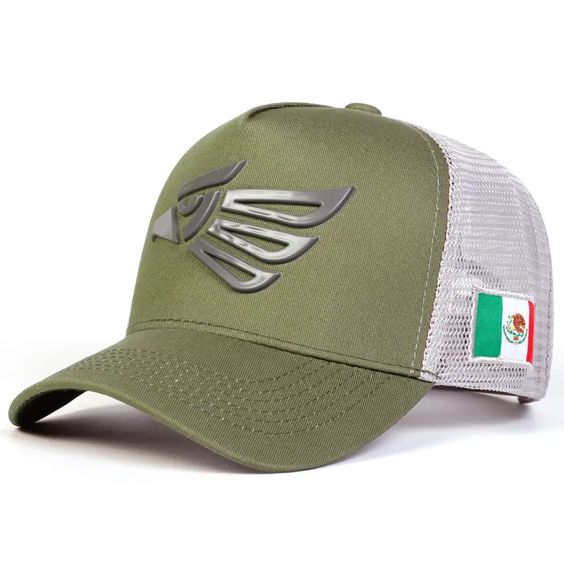 🔥🦅 Mexican Eagle Label Trucker Hat