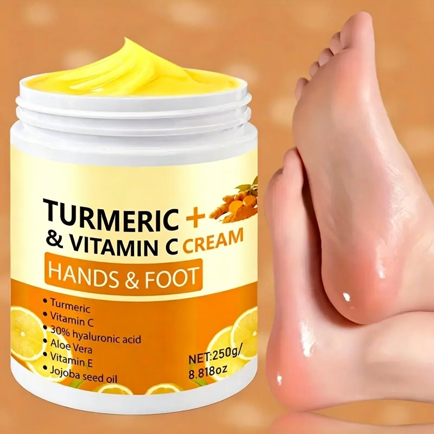 🌟 Turmeric & amp Vitamin C Hand and Foot Cream