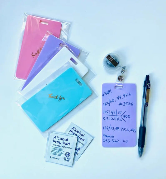 Reusable Erasable Badge Notes: Dual-Sided, Fade-Proof Nursing Pocket Notepad! 🩺✨