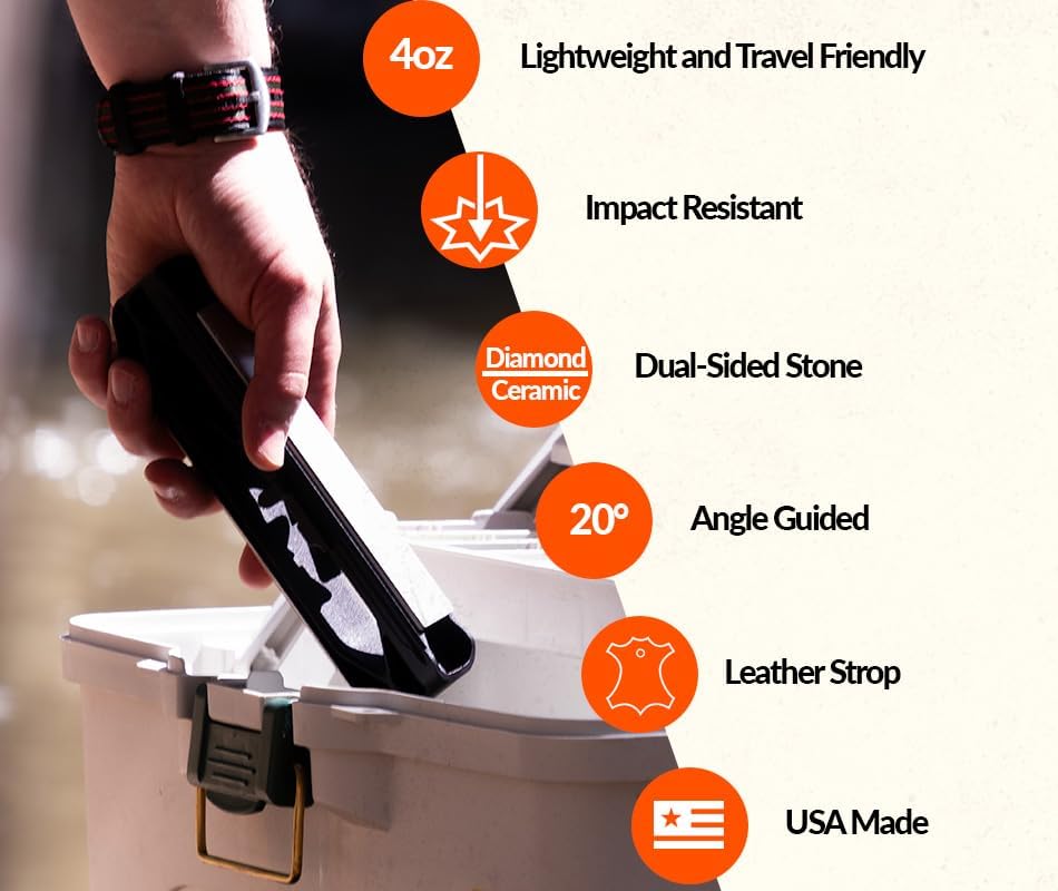 Handheld Angle-Guided Portable Sharpener
