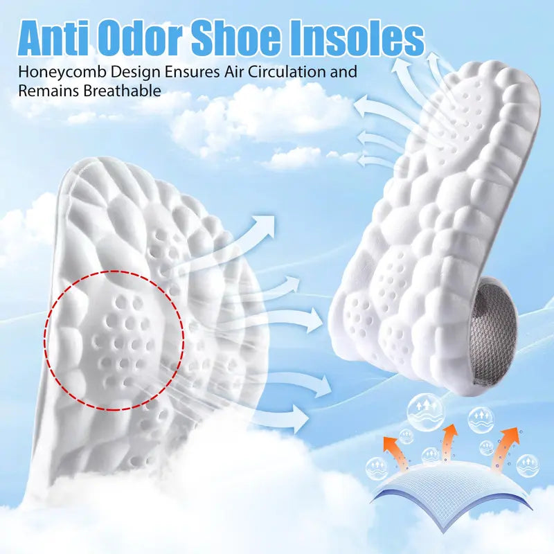 👟 Premium 4D Cloud Anti-Fatigue Insoles