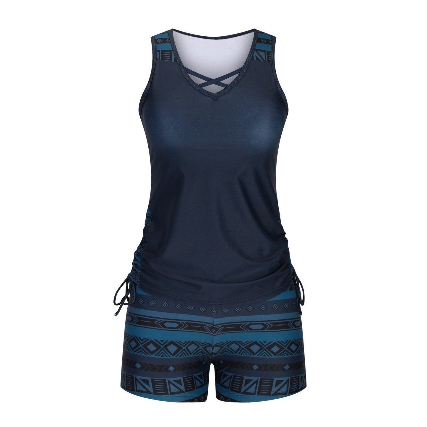 Women's Tummy Control Tankini Set with Built-In Bra & Shorts 💝