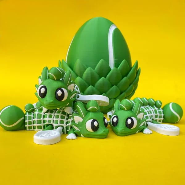 ⚾ Flexi Baseball Dragons & Egg: Winged Dragon Fidget Toy