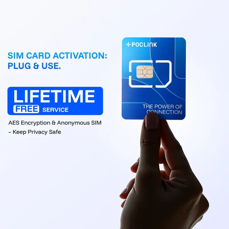 ✨5G LTE Global Walkie Talkie with Lifetime Free SIM – Unlimited Range POC Smart Radio with App 🌍
