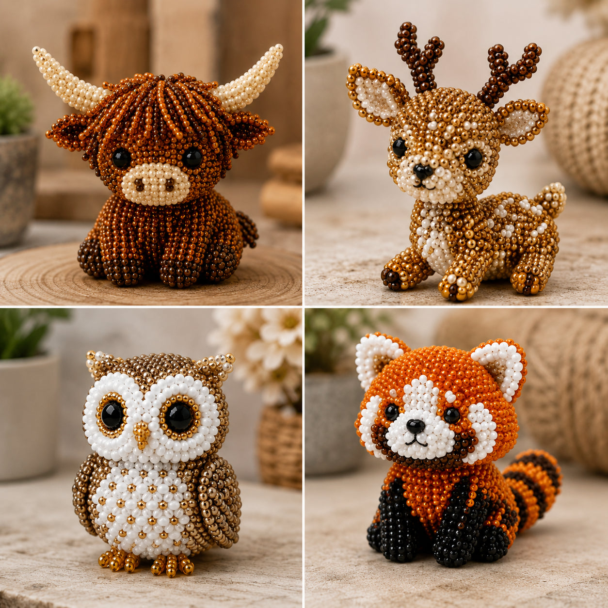 🧵🐦 3D Beaded Animal DIY Kit | Perfect Gift for Craft & Animal Lovers ✨