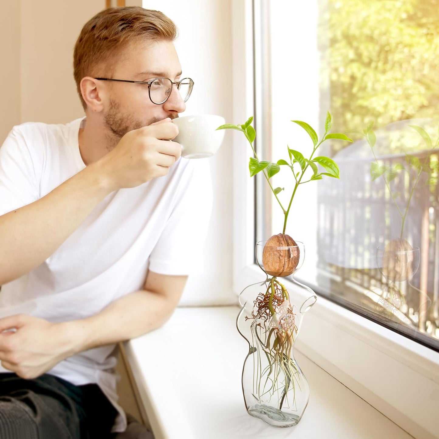 Silhouette Glass Propagation Vase