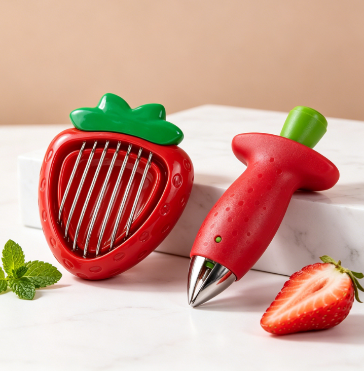🍓Adorable Strawberry Slicer Tool