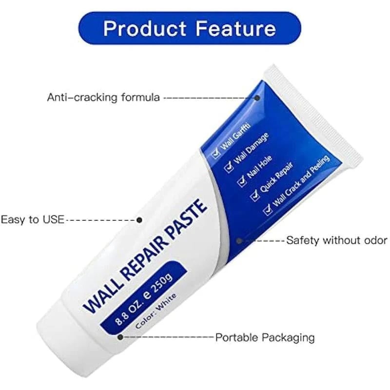 🛠️ No Skills Needed! Quick-Dry Wall Patch Compound – Professional Restoration Kit for Drywall & Plaster 🚀