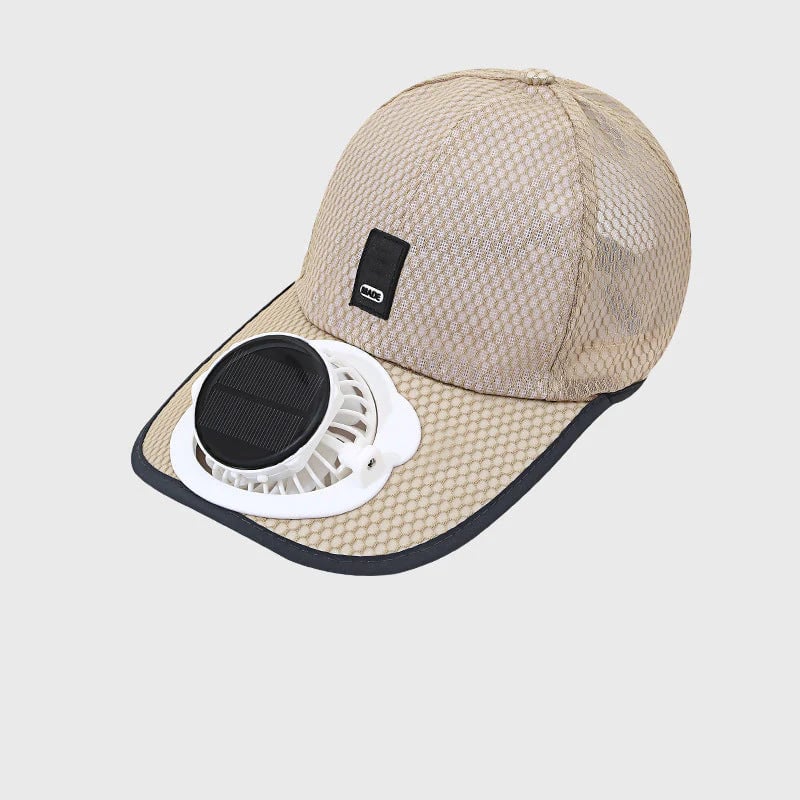 ☀️ Solar & USB Dual-Powered Fan Hat: UPF50+ breathable cooling baseball cap with 3-speed 360° adjustable whisper-quiet fan!