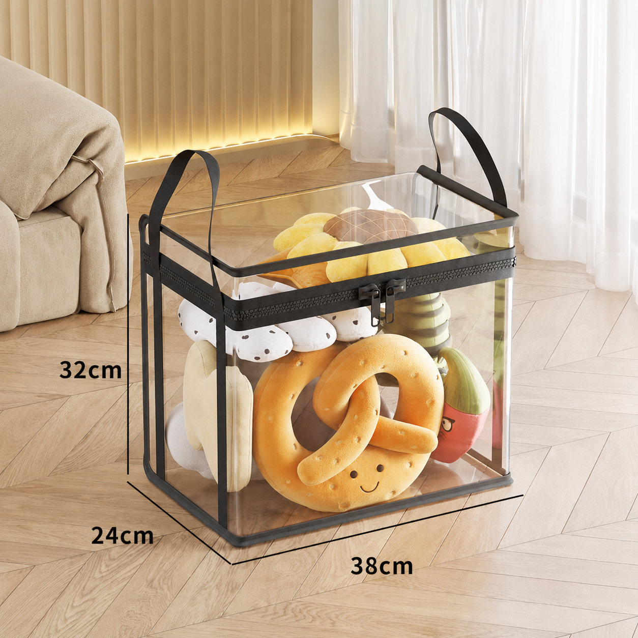 🧺Large Clear Storage Box✨ Keep Your Home Organized