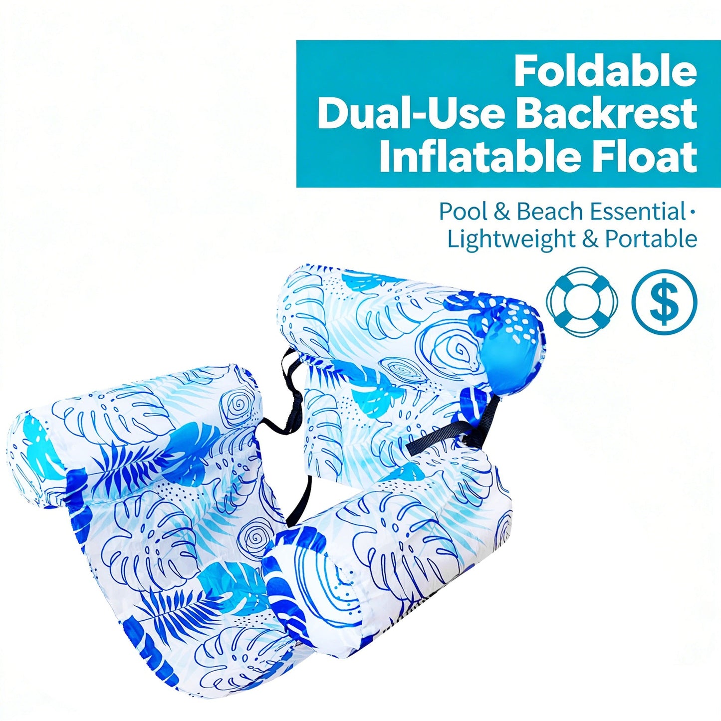 🔥Summer Hot Sale 🏆️ Inflatable Pool Floats Adult,Floating Lounge Chairs