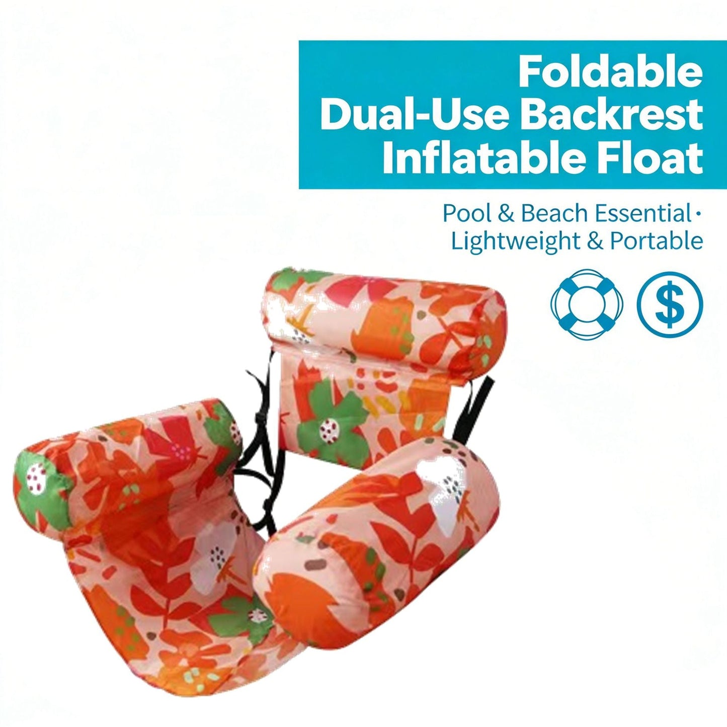 🔥Summer Hot Sale 🏆️ Inflatable Pool Floats Adult,Floating Lounge Chairs