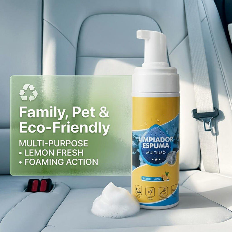🔥🔥 4-in-1 Multi-Enzyme Foam Cleaner – Deep Clean Car, Kitchen, Bathroom & Sofa