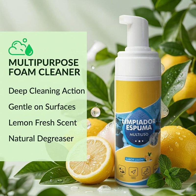 🔥🔥 4-in-1 Multi-Enzyme Foam Cleaner – Deep Clean Car, Kitchen, Bathroom & Sofa
