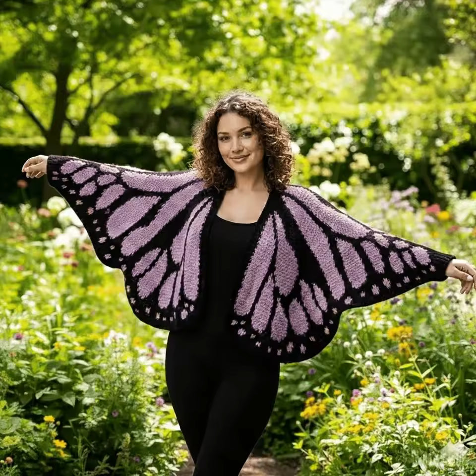 Miscellista - Handmade Butterfly Cardigan
