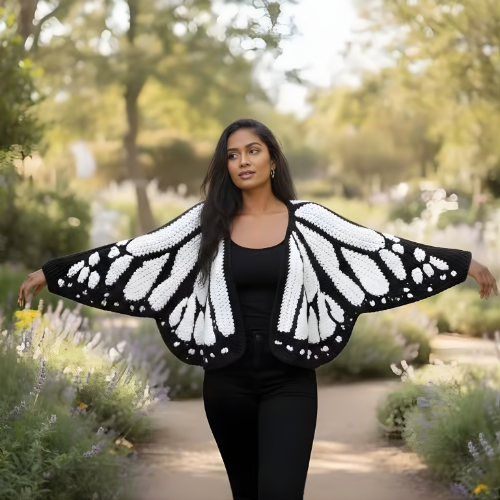 Miscellista - Handmade Butterfly Cardigan
