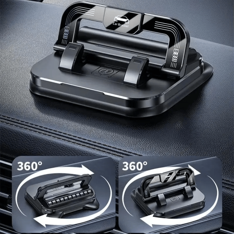 🔥360° Rotating Anti-Shake Car Phone Holder – Universal Dashboard Mount for Hands-Free Navigation