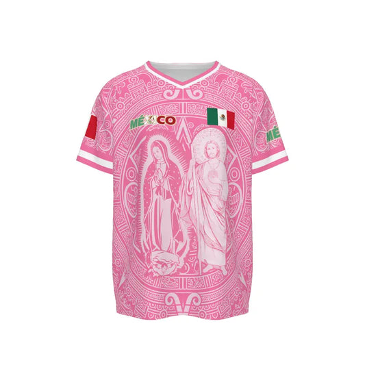 🎉Light Pink Virgencita & San Juditas Mexico 2026 Soccer Jersey