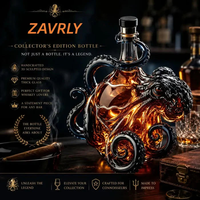 Octopus Black Spiced Rum Collector's Bottle